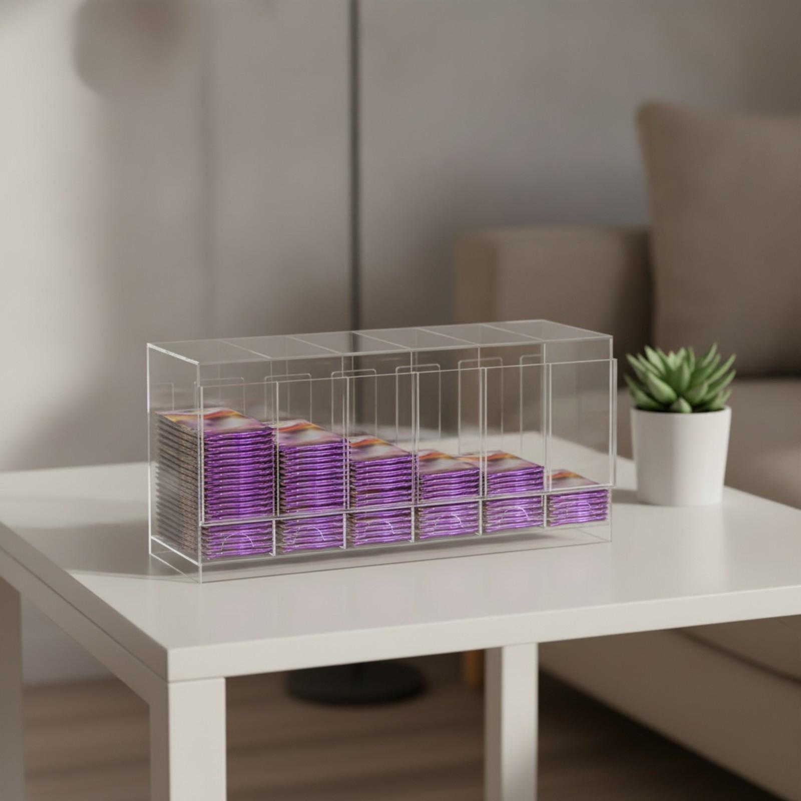 Storage & Organization - Pudełko do przechowywania kart z przegródkami,