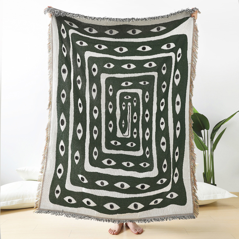 Tekstylne miasto Ins oko wąż r – Boho Throw Blanket Fringe recenzja i cena