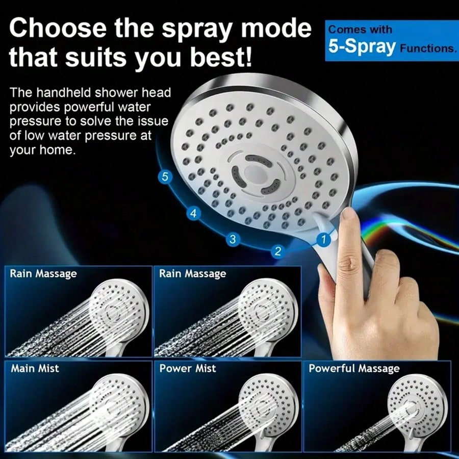 Wysokociśnieniowa słuchawka pr – High Pressure Shower Head Handheld recenzja i cena