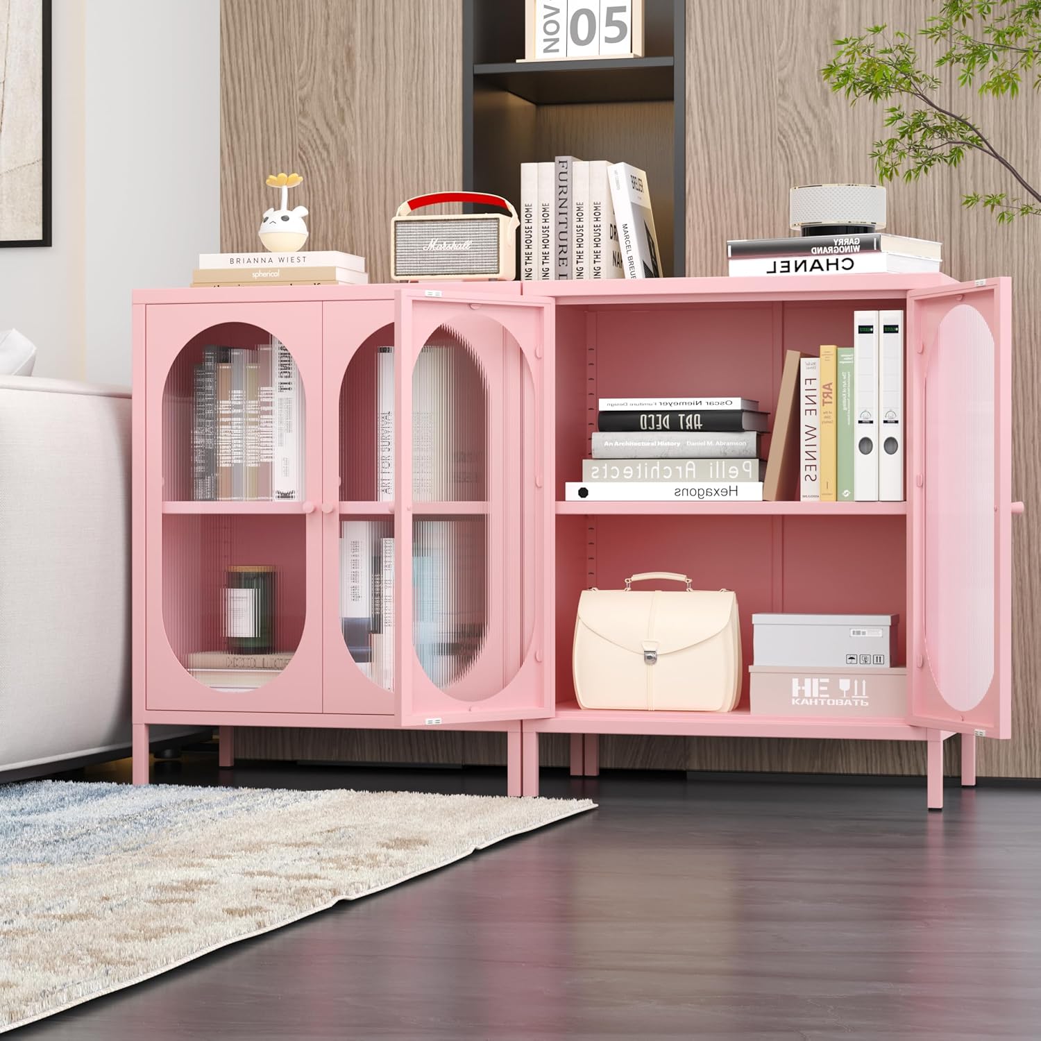 Mała, metalowa szafka boczna z – Storage & Organization recenzja i cena