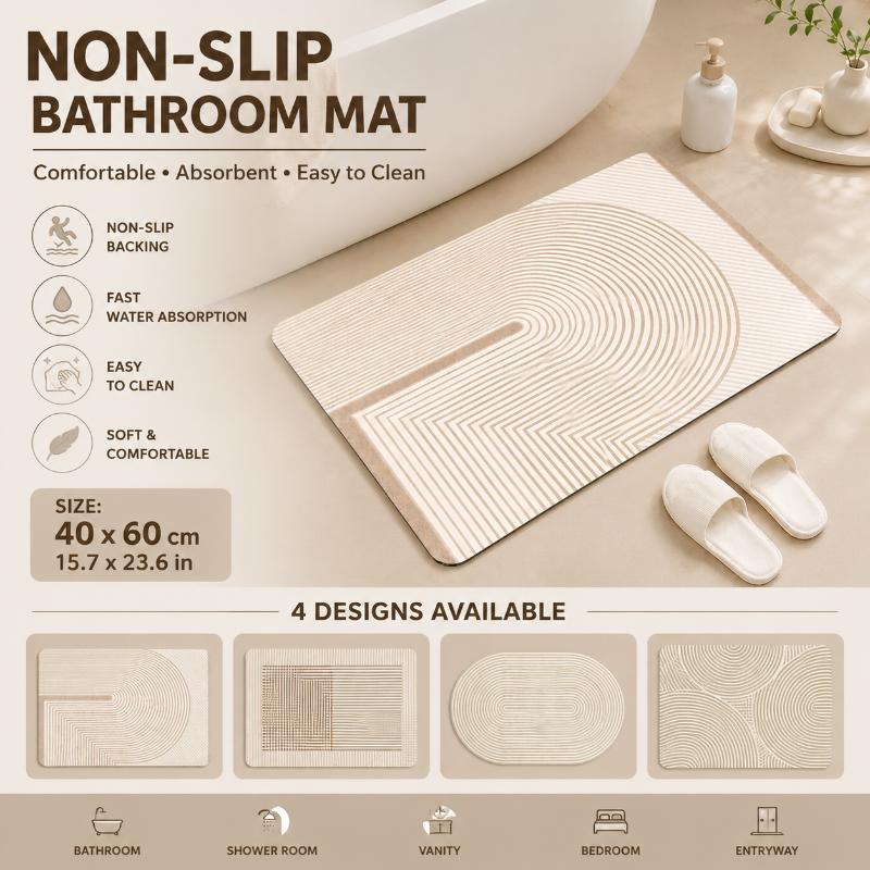 Beżowa mata łazienkowa z diato – Quick Dry Diatomite Bath Mat recenzja i cena