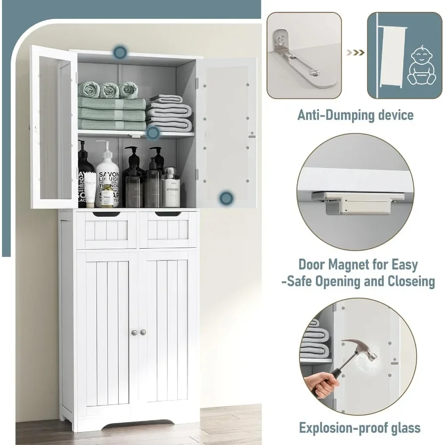 67 cm wysoka szafka łazienkowa – Storage & Organization recenzja i cena