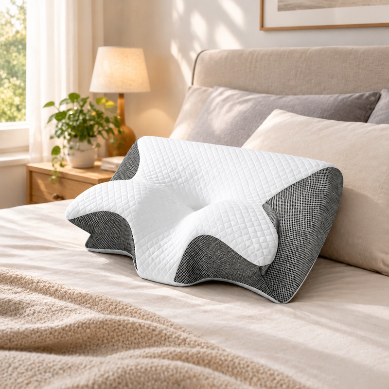 Oddychająca, ortopedyczna podu – Memory Foam Orthopedic Pillow Neck Pain recenzja i cena