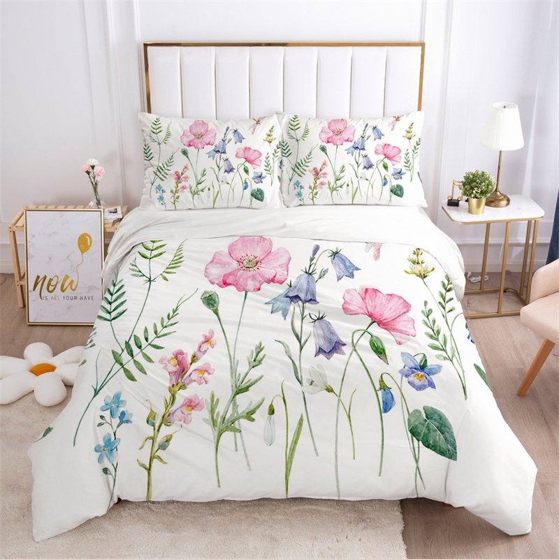 Komplet pościeli z motywem kwi – Aesthetic Floral Duvet Cover recenzja i cena