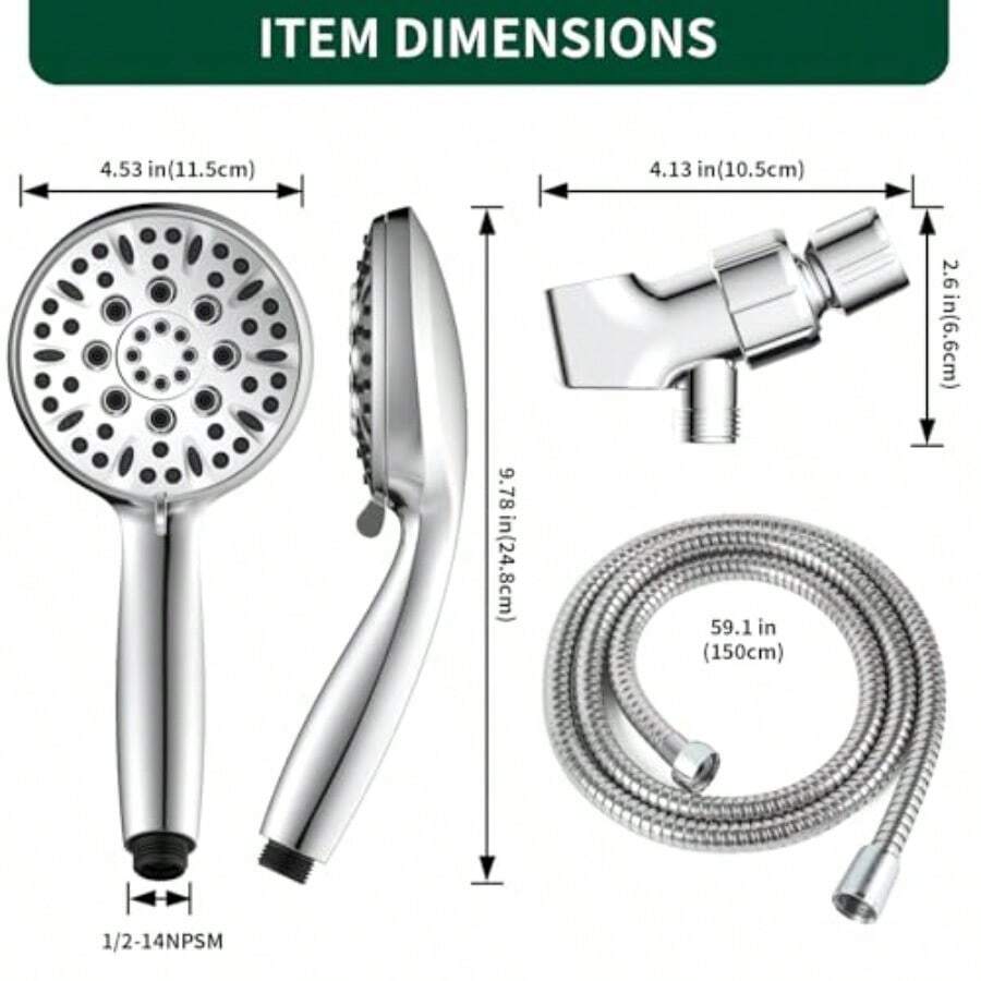 Głowica prysznicowa z 6 trybam – High Pressure Shower Head Handheld recenzja i cena