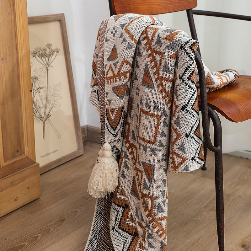 Koc Boho w stylu południowo-za – Boho Throw Blanket Fringe recenzja i cena