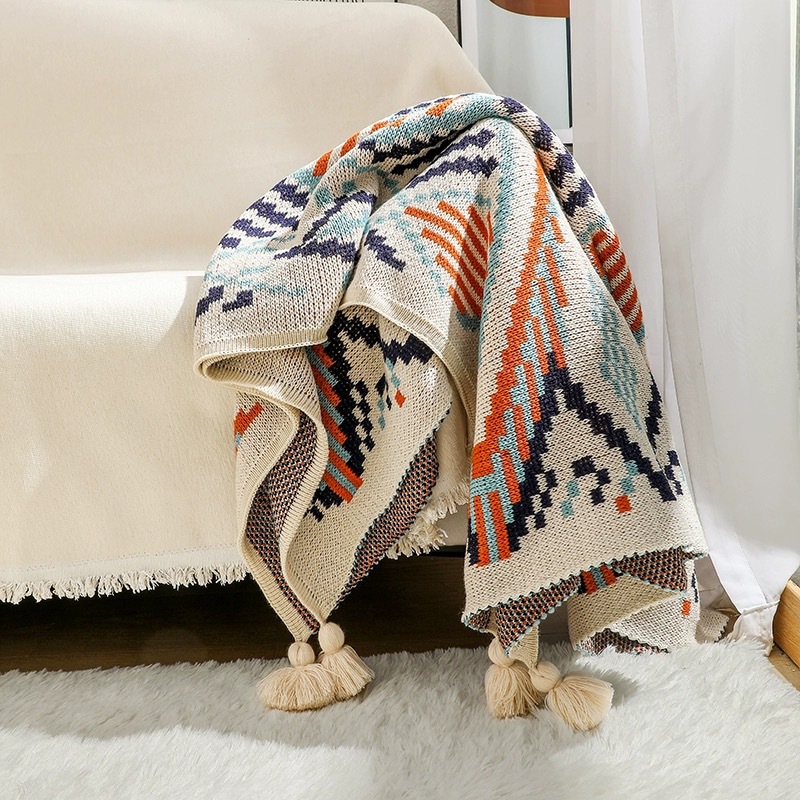 Koc Boho w stylu południowo-za – Boho Throw Blanket Fringe recenzja i cena